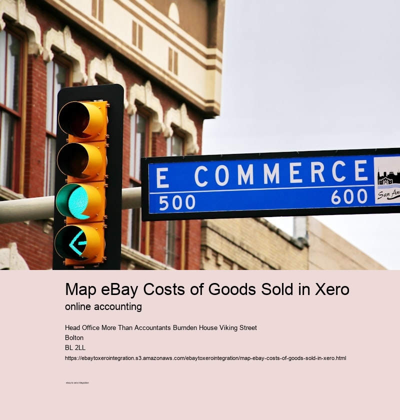 Map eBay Costs of Goods Sold in Xero